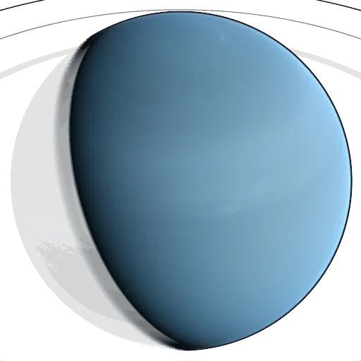 Neptune as drawn by our real-time 3D model